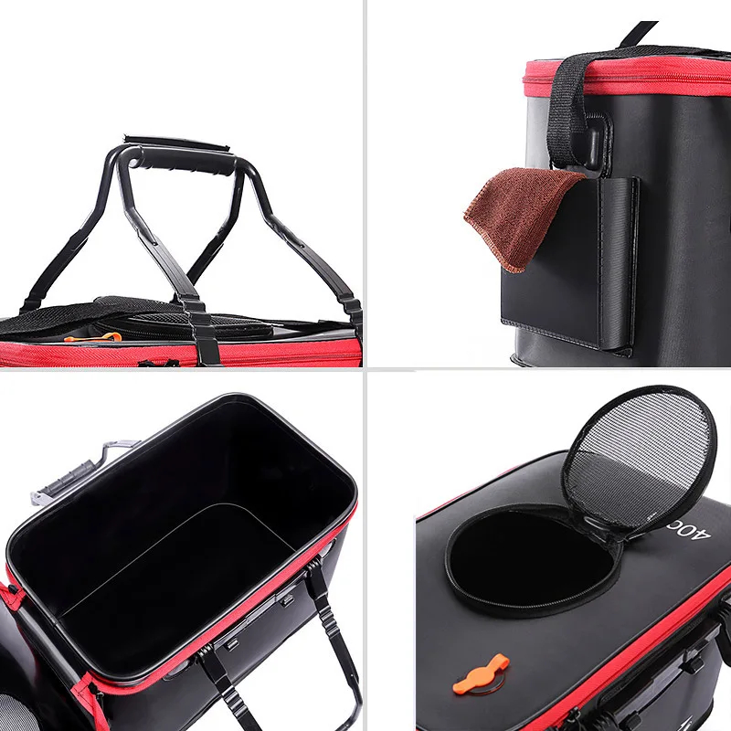 Fishing Bucket Folding Thicken - Live Fish Aquarium 评论和价格