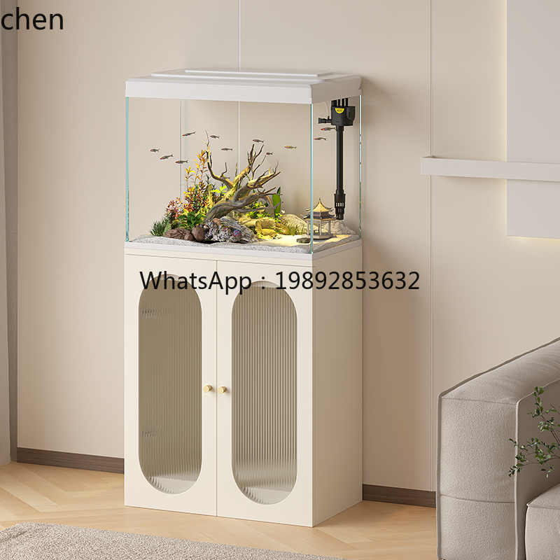YGG  new fish tank light luxur - Live Fish Aquarium 评论和价格