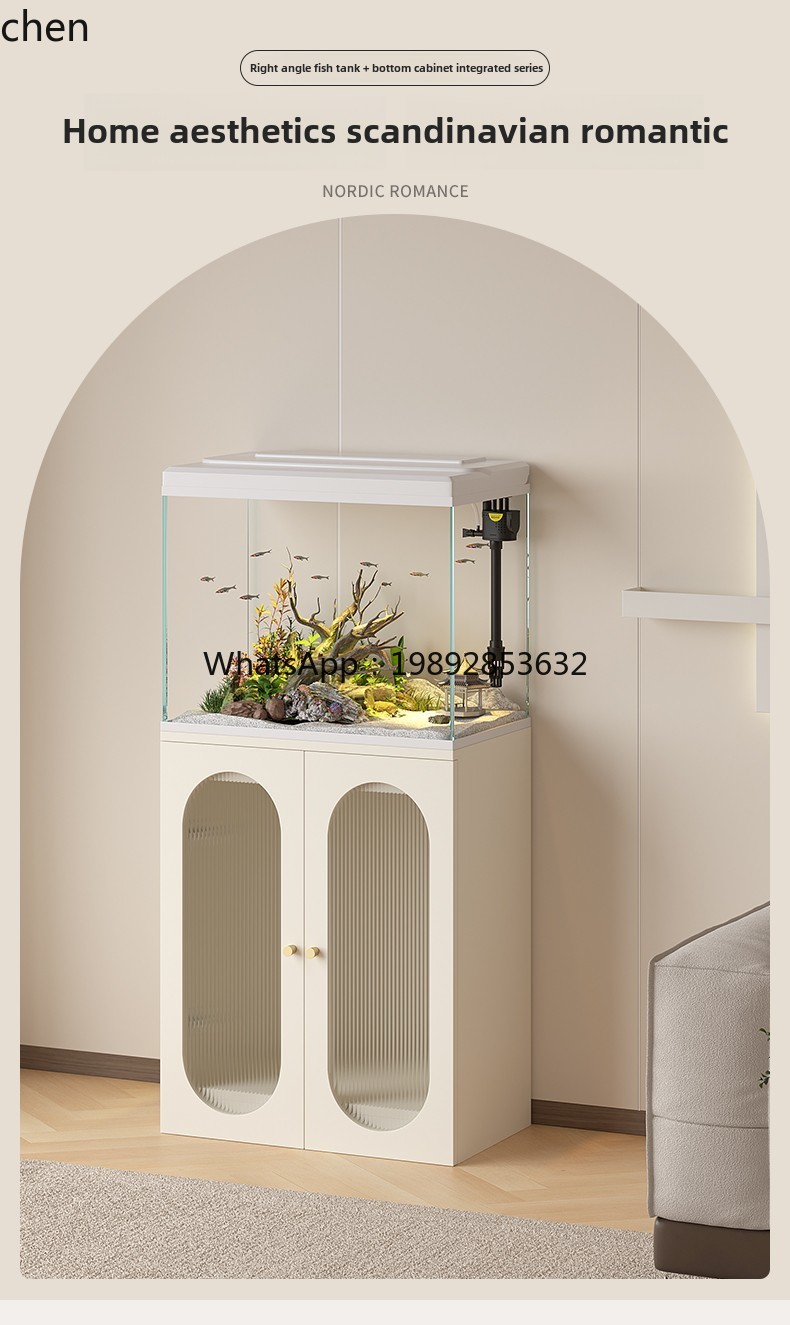 YGG  new fish tank light luxur - Live Fish Aquarium 评论和价格