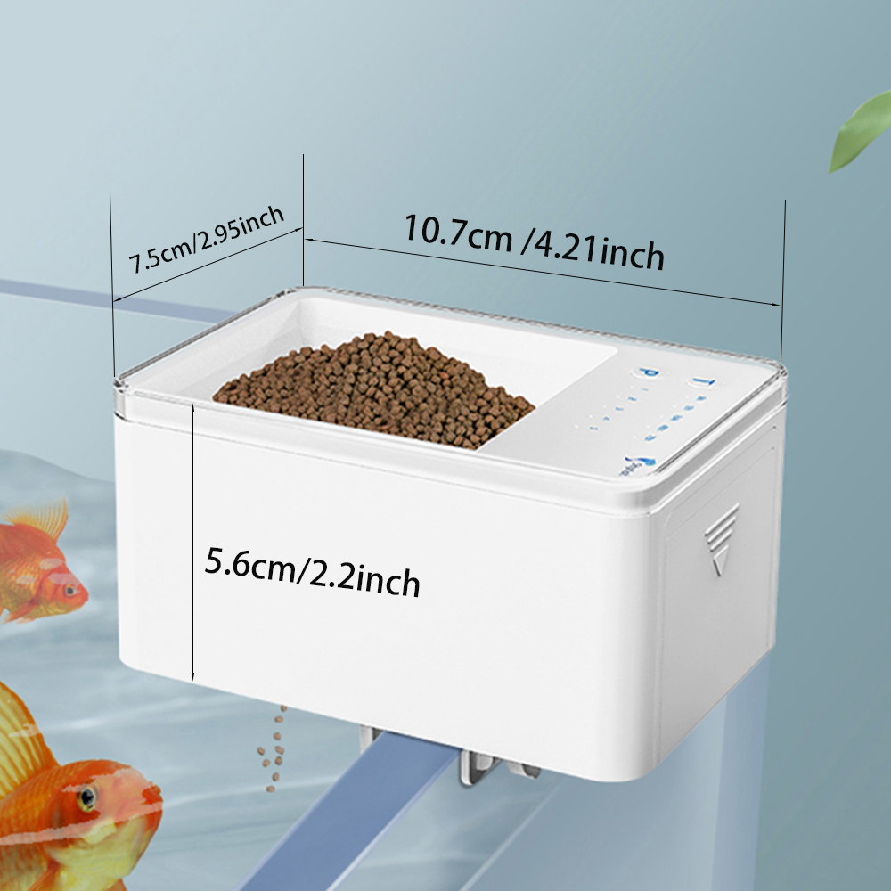 100ML Large Capacity Fish Feed - Aquarium Fish Auto Feeder 评论和价格