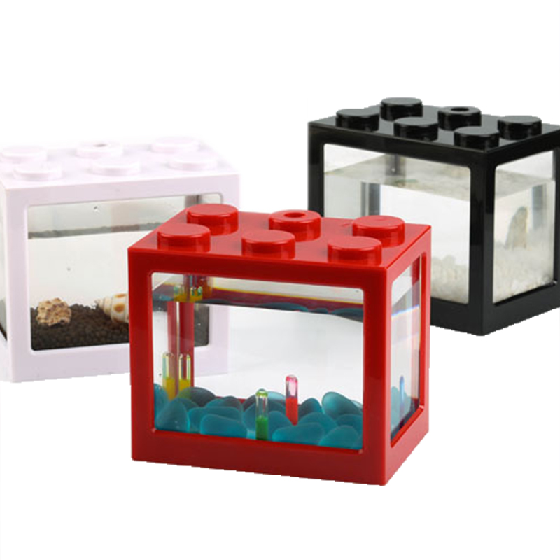 7 Color Mini Aquarium Betta Fi - Aquarium Fish In Bowl 评论和价格