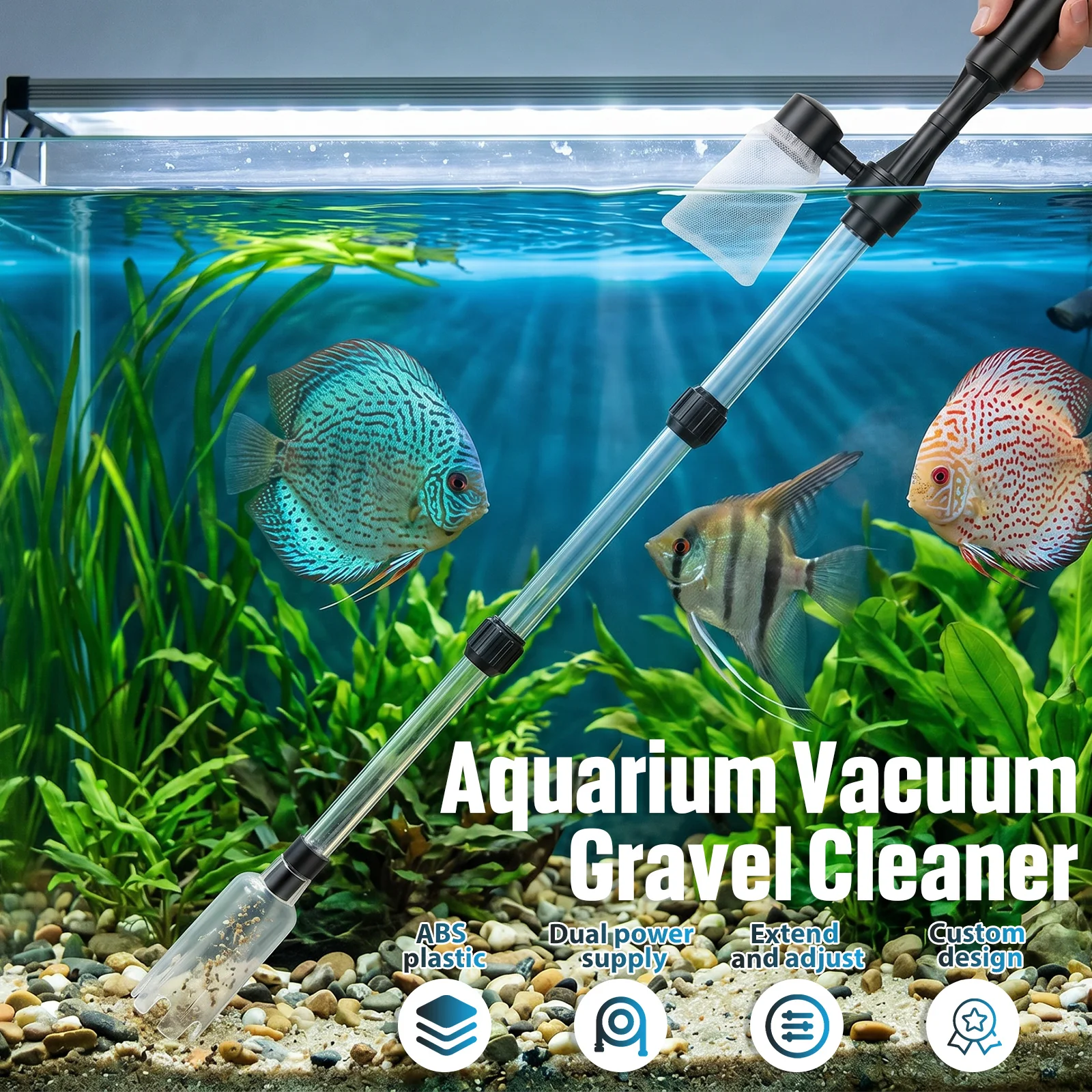 Aquarium Vacuum Gravel Cleaner - Cleaner Fish Aquarium 评论和价格