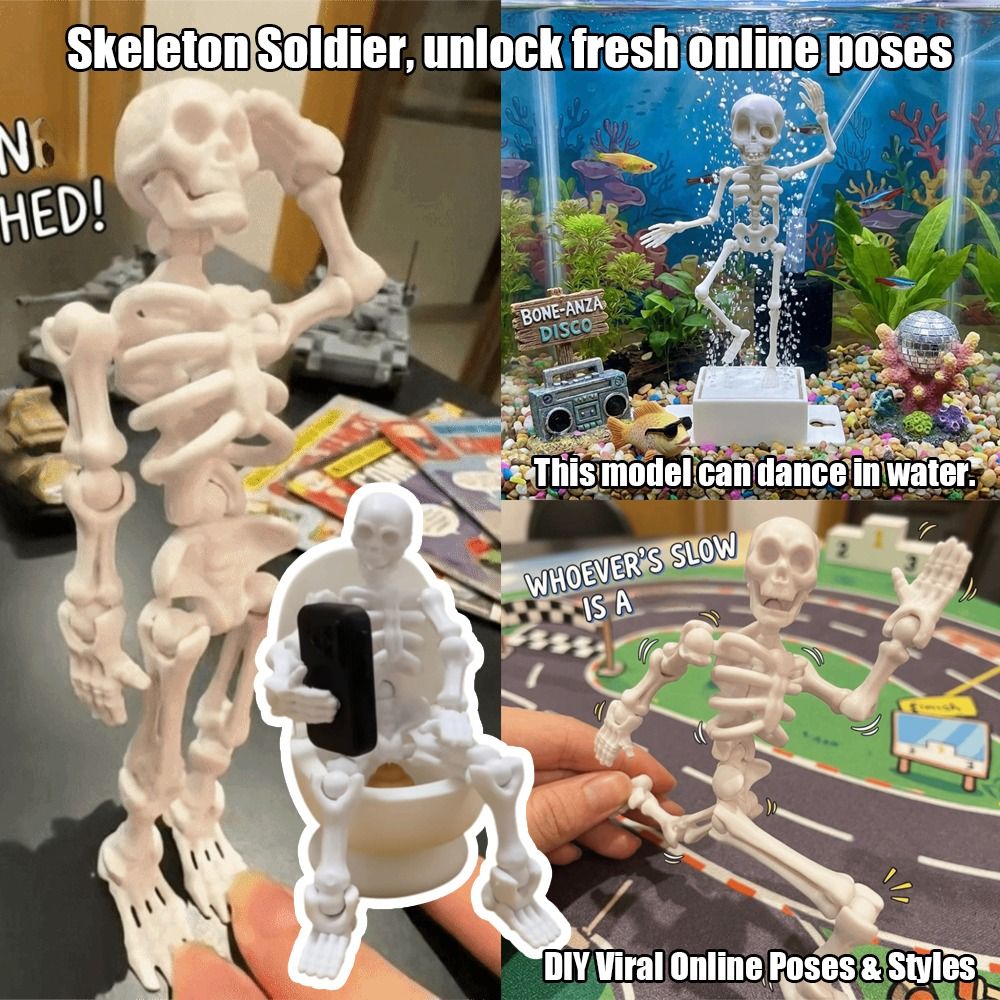 Air Pump Driven Dancing Skelet - Aquarium Fish That Glow In The Dark 评论和价格