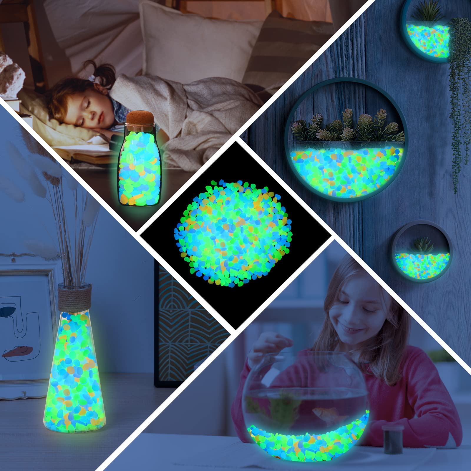 200Pcs Glow in the Dark Garden - Aquarium Fish That Glow In The Dark 评论和价格