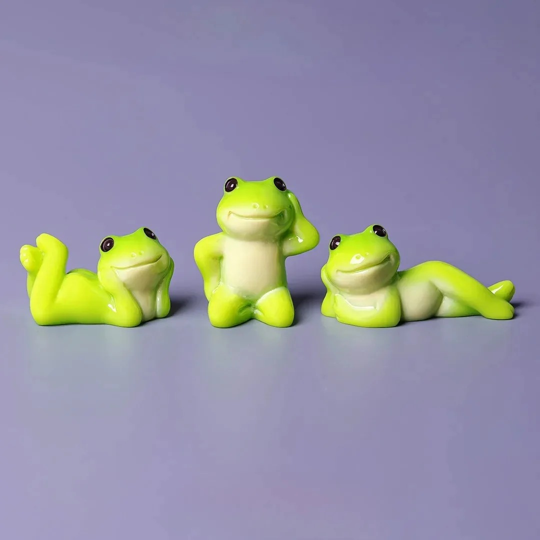 6pcs Cartoon Mini Funny Frog F - Live Fish Aquarium 评论和价格