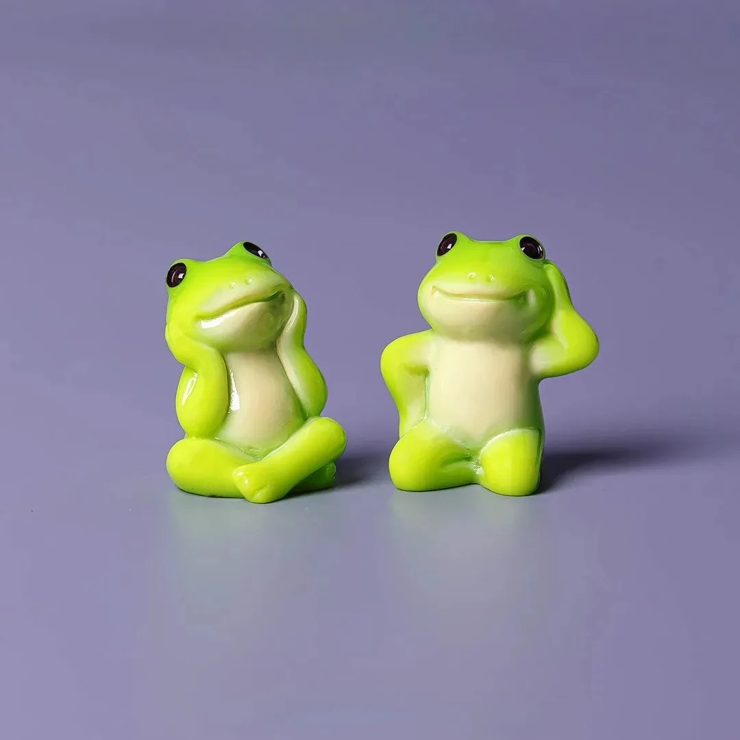 6pcs Cartoon Mini Funny Frog F - Live Fish Aquarium 评论和价格