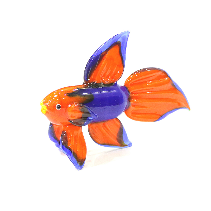 Orange Murano Glass Tropical F - Live Fish Aquarium 评论和价格