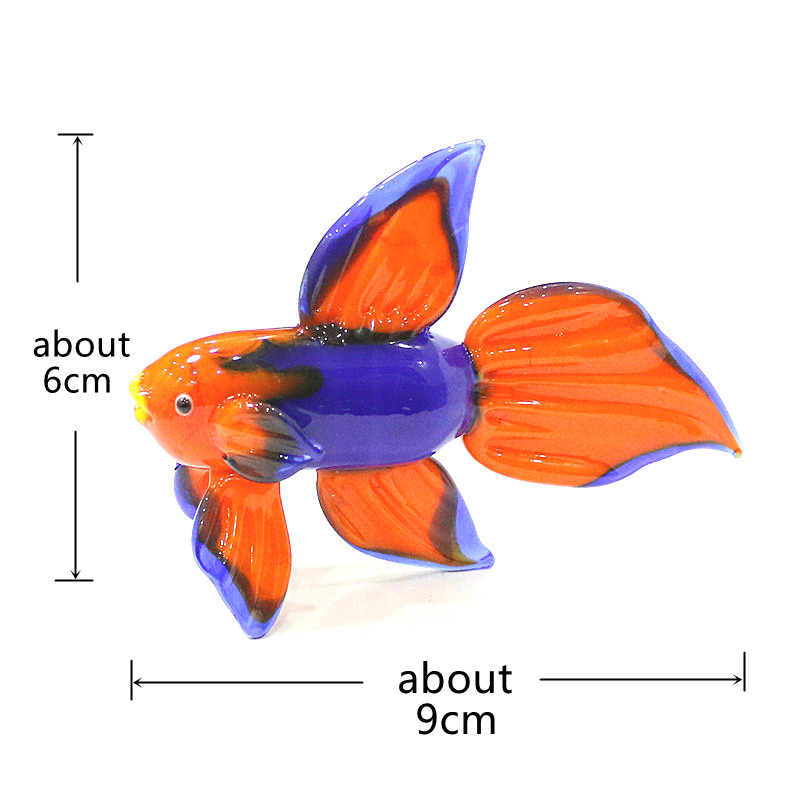 Orange Murano Glass Tropical F - Live Fish Aquarium 评论和价格