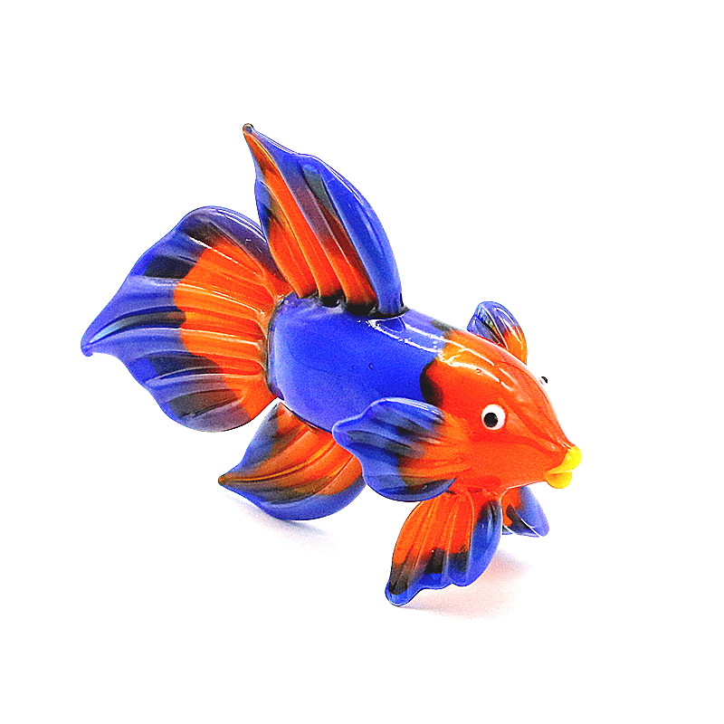 Orange Murano Glass Tropical F - Live Fish Aquarium 评论和价格