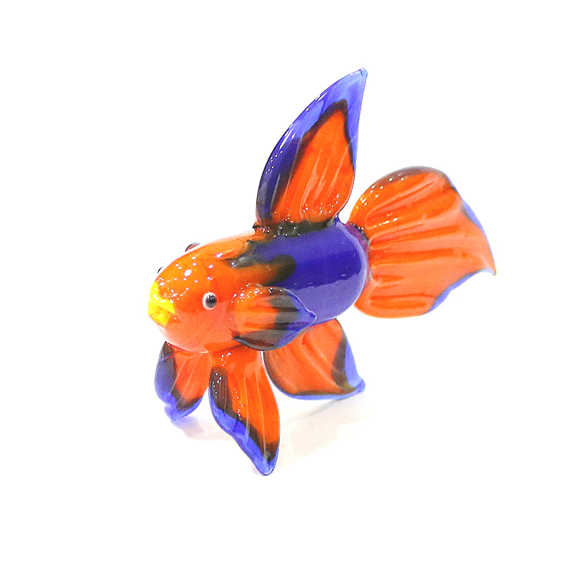Orange Murano Glass Tropical F - Live Fish Aquarium 评论和价格