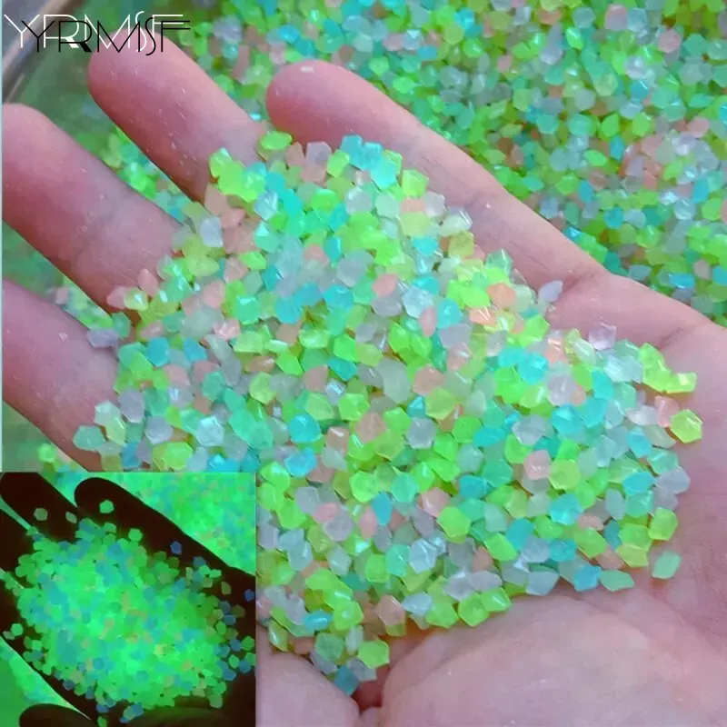 1000pcs 3-5mm Luminous Sand Gl - Aquarium Fish That Glow In The Dark 评论和价格