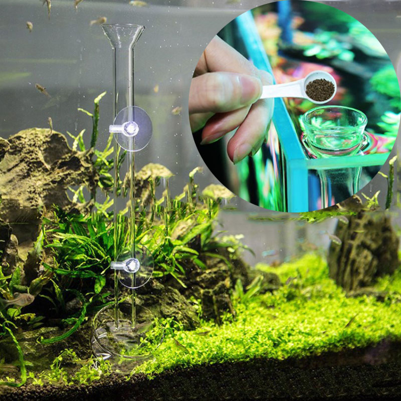 Glass Aquarium Feeder Tube Dis - Aquarium Fish Auto Feeder 评论和价格