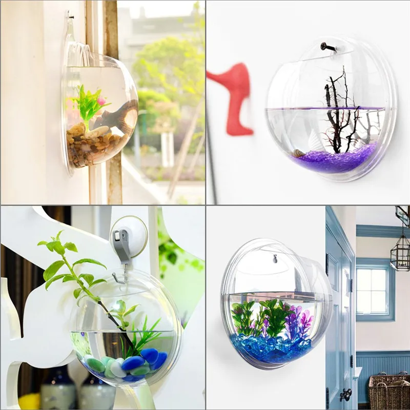 Transparent acrylic hanging wa - Aquarium Fish In Bowl 评论和价格