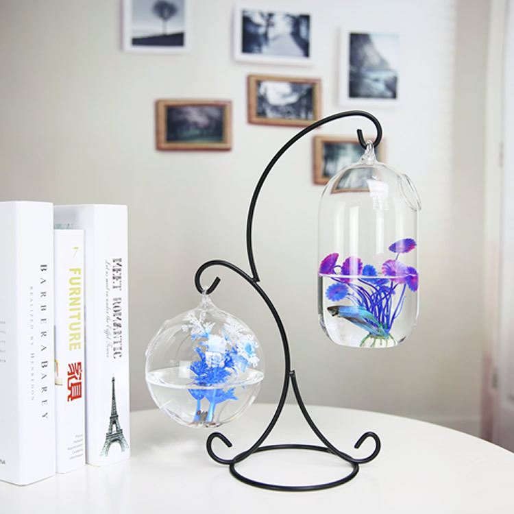 Creative Double-deck Suspended - Aquarium Fish In Bowl 评论和价格