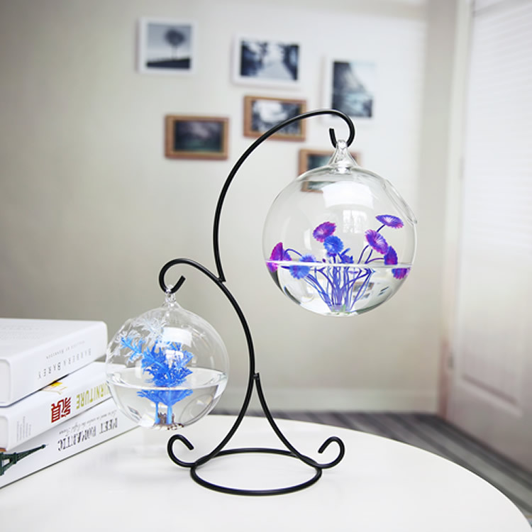 Creative Double-deck Suspended - Aquarium Fish In Bowl 评论和价格