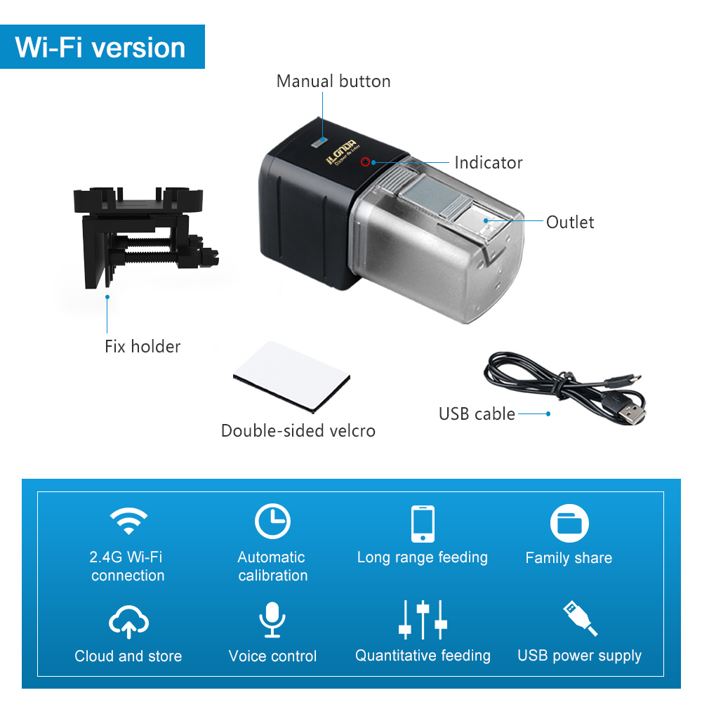 WiFi Fish Feeder Automatic Fis - Aquarium Fish Auto Feeder 评论和价格