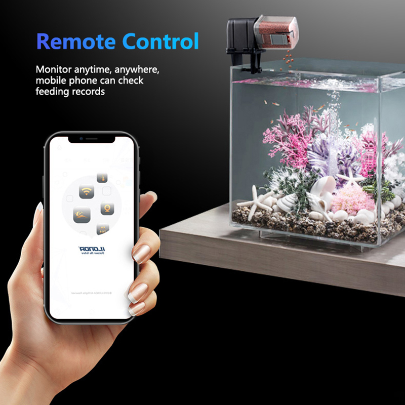 Smart WiFi Fish Feeder Remote  - Aquarium Fish Auto Feeder 评论和价格