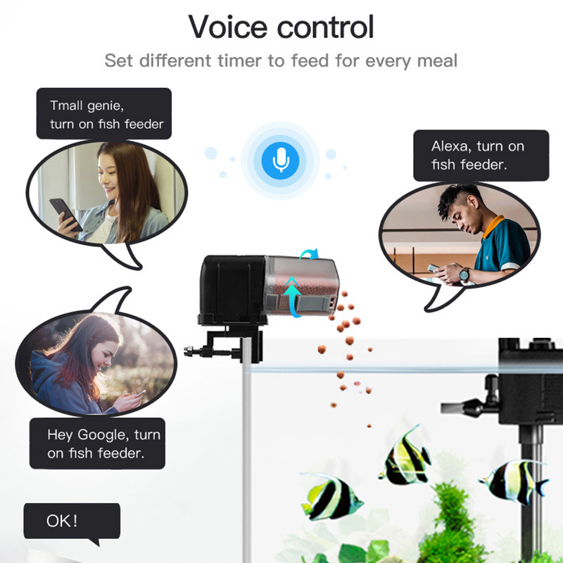 Smart WiFi Fish Feeder Remote  - Aquarium Fish Auto Feeder 评论和价格