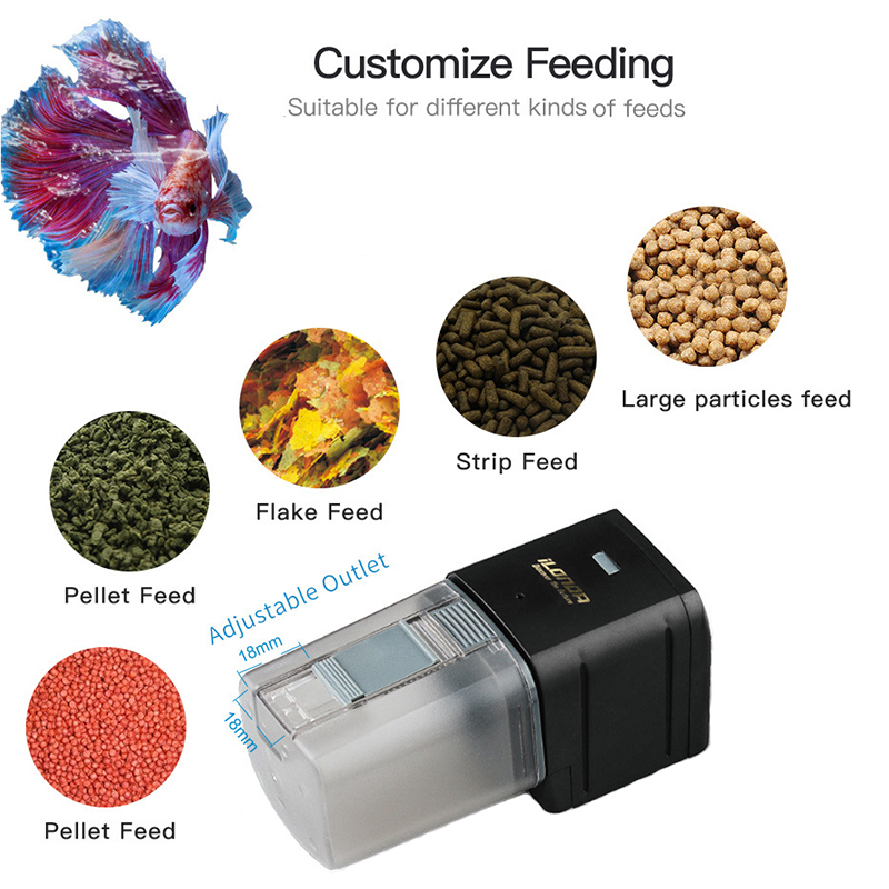 Smart WiFi Fish Feeder Remote  - Aquarium Fish Auto Feeder 评论和价格